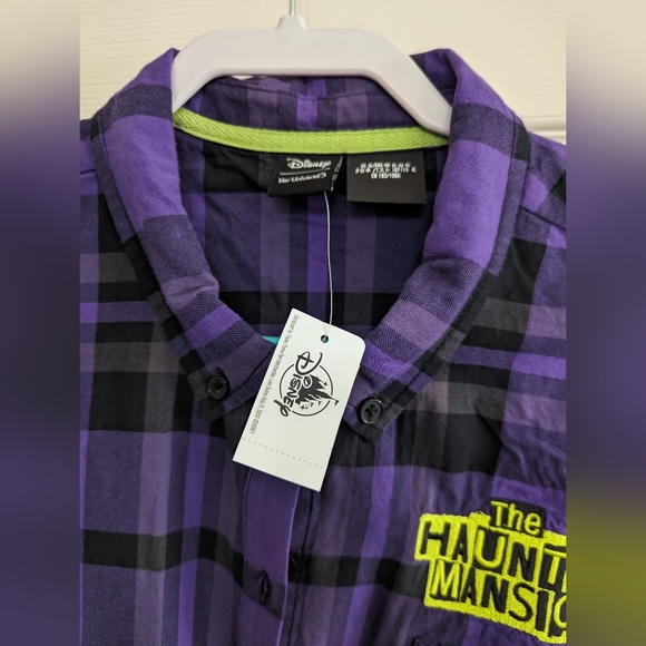 Disney her universe haunted Mansion purple plaid top - Picture 6 of 6